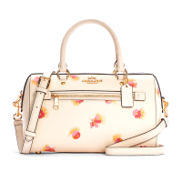 ราคา กระเป๋าถือ COACH แท้ ทรงหมอน Coated canvas ลายดอกไม้ มีสายยาว COACH C5801 ROWAN SATCHEL WITH POP FLORAL PRINTED COATED CANVAS CHALK MULTI (11724560213)