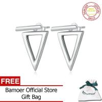 ราคา BAMOER ต่างหูทรงสามเหลี่ยมต่างหูเม็ดกลมเรียบง่ายสำหรับผู้หญิงBSE900ของขวัญเครื่องประดับอย่างดีแบบเรียบง่าย925เงินสเตอร์ลิง (19832037044)