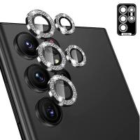 ราคา AUOVIEE เลนส์กล้องถ่ายรูปป้องกันแวววาวสำหรับ Samsung Galaxy S23กล้องกระจกเทมเปอร์โลหะพิเศษเคส Galaxy S22 Ultra S23 Plus (17990283461)