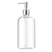 ราคา Soap Dispenser Clear Glass Soap Dispenser with Pump 16 Oz Refillable Liquid Dispenser for Bathroom Kitchen (20383009596)