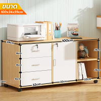 ราคา ตู้เก็บของ ตู้วางของ ตู้ลิ้นชัก ขนาด 100cm มีลิ้นชัก ช่องเก็บของ และตู้เก็บของ ท็อปกว้าง ดีไซนืมินิมอล มีล้อ พร้อมส่ง COD ได้ (20309799148)