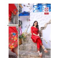 ราคา Trending Beautiful Embroidery And Printed Kurti With Pant (16486972662)