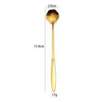 ราคา Rose Spoon Golden Cutlery Dessert Spoon Cute Spoon Gold Spoon Coffee Spoon Stainless Steel Spoon (20487041166)