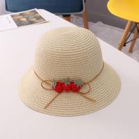ราคา เด็กสาวเกาหลีหวานสตรอเบอร์รี่หมวกฟางซัมเมอร์บีชครีมกันแดดชาวประมงหมวกระบายอากาศสตรอเบอร์รี่กระเป๋าสำหรับเด็ก2 8ปี (15223853149)