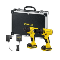 STANLEY ชุดสว่านและไขควงกระแทกไร้สาย (พร้อมแบตเตอรี่) 12 โวลต์ รุ่น SCHI121S2FK-B1