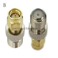 ราคา 2pcs SMA Male Female to F Type Male Female straight RF Coaxial Cable Connector Adapter (6097536875)