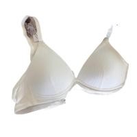 ราคา MUJI Simple French triangular cup basic girl small breast bra push up comfortable wire free bra underwear thin and breathable (20771746610)