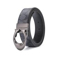 ราคา 3 5ซม Athosline เข็มขัดผู้ชาย Coach เข็มขัดหนังแท้สำหรับของขวัญผู้ชายพร้อมกล่อง Doublesided เข็มขัด Reversible Buckle (10358495440)