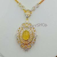 ราคา JIJL C068 จี้ไหมทอง จี้เพชร จี้แฟชั่น จี้เล็ก งาน CZ แท้ (20707400473)