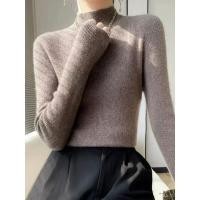 ราคา สเวตเตอร์คลุมก้นเข้ารูปฤดูใบไม้ร่วงสำหรับผู้หญิงเสื้อถักเข้ารูปสไตล์เกาหลีแฟชั่นเสื้อกันหนาวสวมหัวสตรีถักเข้ารูปสีพื้น (20963286990)