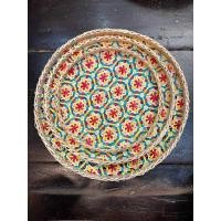 ราคา กระด้งสี ถาดไม้ไผ่ กระด้งลายพิกุล สานยกดอกดาวล้อมเดือน กระด้ง ถาดไม้ไผ่ แต่งผนัง ถาดสานจัดเบรค ถาดจัดเบรค ถาดจัดขนม กระด้งแต่งผนัง ตกแต่งผนัง กระด้งลายดอก กระด้งแต่งผนัง แต่งผนัง แต่งร้าน (20931930703