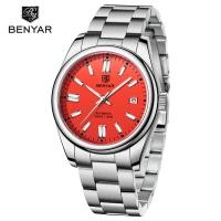 ราคา BENYAR นาฬิกาผู้ชายรุ่น BY 100นาฬิกาข้อมือกลไกสแตนเลสสตีลกันน้ำ ST6 M 5185สำหรับผู้ชาย (10477923810)