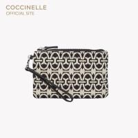 ราคา COCCINELLE กระเป๋าคล้องมือผู้หญิง รุ่น NEW BEST MONOGRAM POCHETTE 19A033 สี MULTI NOIR NOIR (21018712599)