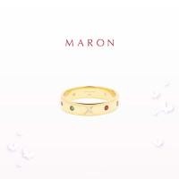 ราคา MARON แหวนดาวนพเก้า เสริมดวง I Nine Lucky Stars Band Ring 4 5 mm ชุบทอง 14K Gold พร้อมส่ง (14469627613)