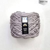 ราคา ไหมพรม 4Ply ไหมพรมเบบี้ซอฟท์ เบบี้ซิลค์ ไหมพรมสำหรับเด็ก 4Ply 100G I ไหมพรมฟ้ามุ่ย Fahmui Yarn (19649135913)