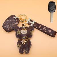 ราคา สำหรับ Honda All New City crv accord civic Keyless Remote Leather Car Key Cover (16519637334)