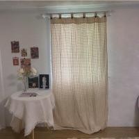 ราคา ผ้าม่านมินิมอลสีครีมธรรมชาติ แบบหูกระดุม ถอดแกะได้ ไม่มีเชิง ผ้าฝ้าย ผ้าม่านหน้าต่าง ผ้าม่านประตู ผ้าม่านสีครีม (17435302153)