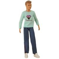 ราคา เสื้อผ้าตุ๊กตา1 6หลากสีสำหรับชุดตุ๊กตาเด็กผู้ชายเคนเสื้อยืดมีฮู้ดกางเกงกางเกงสำหรับแฟนตุ๊กตาบาร์บี้ (19665745945)