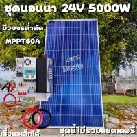ราคา ชุดคอนโทรล 24V 5000W เพียวซายเวปแท้ ชาร์จเจอร์ MPPT 60A แผง Poly 340W ชุดไม่รวมแบตแตอรี่ สายโซล่า 10 เมตร ติดตั้งพร้อมชุดควบคุมแบตเตอรี่ วงจรต่ำตัดพร้อมใช้ 24V DC to DC พร้อมใช้ สินค้ารับประกัน (16952