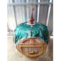 ราคา ผ้าคลุมสี่ชายนกเขาใหญ่ พร้อมลูกตุ้ม ขนาด 16 นิ้ว และ 19 นิ้ว (18825636818)