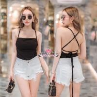 ราคา BODY SUIT มาแล้วบอดี้สูทสายเดี่ยวสายไขว้หลังสุด hot งานสวยเสริมฟองน้ำอย่างดี เป้าแป๊กสามารถแกะได้ ผ้าเรย่อนยืดหยุ่นได้เยอะ นางแบบใส่สินค้างานขายจริง (19316319819)