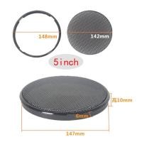 ราคา 1 2 3 4 5 6นิ้วลำโพงรถสีดำย่างตาข่ายแตรทรงกลมฝาครอบป้องกันวงกลม Enclosure Net DIY อุปกรณ์ตกแต่ง (9394287981)
