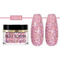 ราคา พบกันใหม่12สีผงทาเล็บชมพูและม่วงแวววาวสีนู้ดโปร่งแสงชุดผงทาเล็บแบบจุ่มสำหรับร้านทำเล็บบ้าน5ก (19242596078)