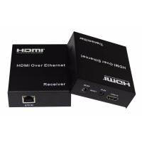 ราคา 120M HDMI To LAN Port RJ45 Network Cable Extender Over by Cat 5e 6 1080p Black (138772772)