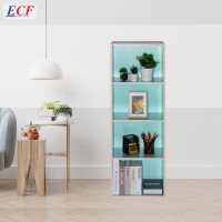 ราคา ECF Furniture ชั้นอเนกประสงค์ ชั้นวางของ 4 ข่อง ทูโทนสีพาสเทล (9627580004)