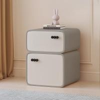 ราคา โต๊ะข้างเตียงไม้จริงเรียบง่ายและทันสมัยตู้ที่เก็บของวางพื้นสไตล์ครีมขนาดเล็กแคบพิเศษสีแดงติดตั้งฟรี (20362868434)