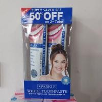 ราคา Sparkle white toothpaste ยาสีฟันสูตรฟันขาว 100g 2 หลอด 2 100g exp 09 25 (21081370683)
