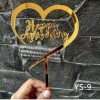 ราคา พร้อมส่ง ป้ายปักเค้ก Happy Anniversary ปักเค้กวันครบรอบ ป้ายปัHappy Anniversary (7902381759)