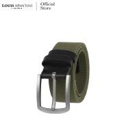 ราคา Louis Montini Canvas Belt canvas เข็มขัดผ้า แคนวาสผสมหนังแท้ เข็มขัดผู้ชาย เข็มขัดแฟชั่น MCT11 (16461229300)