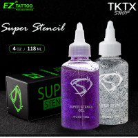 ราคา น้ำยาลอกลาย EZ Super Stencil Gel ขนาด 4 ออนซ์ สีใส ใช้ลอกลายสัก ราคาถูก ลอกง่าย ติดทนนาน ใช้ได้ดีกับกระดาษลอกลาย Spirit ส่งเร็ว ส่งไว ส่งจาก กทม (18459097033)