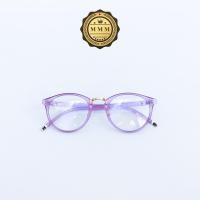 ราคา แว่นสายตาสั้น เลนส์สำเร็จรูป ทรงหยดน้ำ กรอบพลาสติก สีน้ำตาล รหัส 5099 (9615693748)