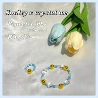 ราคา กำไล แหวนหน้ายิ้มโทนฟ้าขาวใส (14825531931)