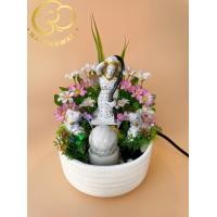 ราคา น้ำพุฮวงจุ้ยnatthawanSW1133พระแม่ธรณีคู่ปลาคราฟ (8423677779)