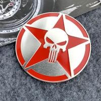 ราคา อุปกรณ์ตกแต่งรถสกู๊ตเตอร์จักรยานยนต์สำหรับ Harley Triumph รถหัวกระโหลกศีรษะโลหะอะลูมิเนียม3D บถอของเล่นย้อนยุคสติ๊กเกอร์โลโก้ (20268518811)