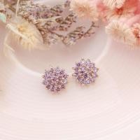 ราคา พร้อมส่ง ต่างหูเพชรดอกพิกุล เพชรหลายสี ต่างหูพลอยสวยๆ พลอยนพเก้า (12742212392)