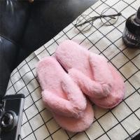 ราคา Indoor Women FUR House Slippers Fluffy Soft Furry Slides รองเท้าแตะ (8704251834)