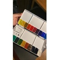 ราคา สีน้ำบีบแบ่ง Winsor Newton Water Colour with Palette (21076634934)