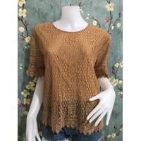 ราคา เสื้อออเจ้า เสื้อลูกไม้ เสื้อลูกไม้ผญ เสื้อสาวอวบ เสื้อใส่ทำบุญ เสื้อคุณแม่ เสื้อลูกไม้สวยๆ อก46นิ้ว รุ่น708 (15604404681)