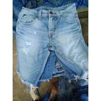 ราคา กางเกงยีนส์ขาสั้นผู้ชาย สามส่วน เหนือเข่า แต่งขาด วินเทจ ขาดเซอร์ เอว26 50 (19824173482)