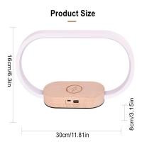 ราคา โคมไฟข้างเตียงไฟกลางคืนพร้อมที่ชาร์จพอร์ต USB และที่ชาร์จไร้สายอย่างเร็ว10W โคมไฟไนท์สแตนด์พร้อมนาฬิกาโคมไฟตั้งโต๊ะสำหรับสำนักงาน (21170192454)