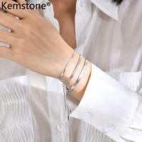 ราคา Kemstone ชุบเงินโซ่ทองงูสำหรับผู้ชายและผู้หญิงโซ่ข้อมือเครื่องประดับสำหรับโลหะสเตนเลสแบนและผู้ชาย (19518797886)