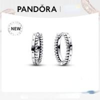 ราคา Pandoraˉ 925 Sterling Silver Stud Earrings Signature Collection Logo and Beaded Earrings 292310C00ต่างหูสตั๊ดเงินแท้ 925 โลโก้คอลเลกชันลายเซ็นและต่างหูลูกปัด แพนดอร่า (16060909556)