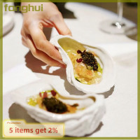 ราคา Fanghui ถาดจานขนมหวานจานอาหารรูปหอยนางรมจานเซรามิกไม่สม่ำเสมอ (19912856738)