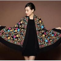 ราคา Scarf ผ้าพันคอ ผ้าคลุมไหล่ ผ้าแคชเมียร์ ผ้าปักลาย ขนาด 70x180cm (14824881671)