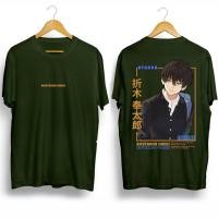 ราคา Hyouka Oreki Houtarou T shirt Anime Short Sleeve Tops Casual Loose Fashion Graphic Tee Shirt Plus Size เสื้อยืดลำลองอะนิเมะ S 5XL (20871264637)