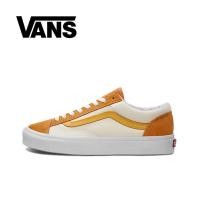 ราคา Vans Style 36 สีส้มเบา ๆ ระบายอากาศต่ำ รองเท้าผู้ชายชายและหญิงสีส้ม การเย็บสีขาว (20948940409)